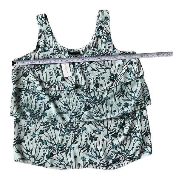 ***FINAL PRICE*** BANANA REPUBLIC Tiered Sleeveless Top Aqua XL - Picture 4 of 9